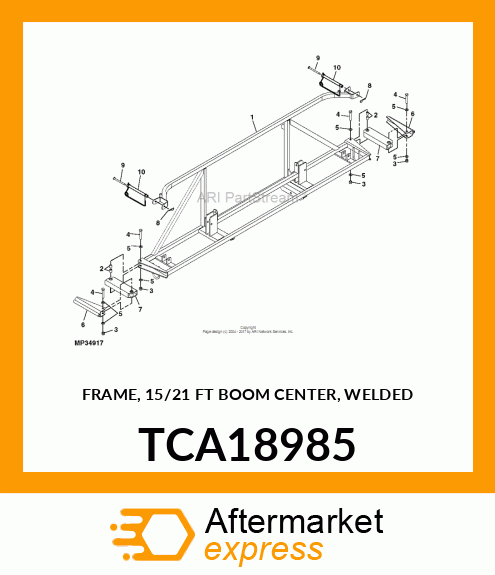 FRAME, 15/21 FT BOOM CENTER, WELDED TCA18985