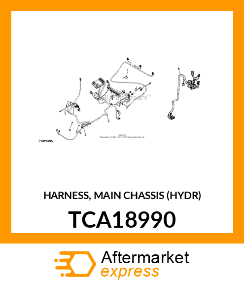 HARNESS, MAIN CHASSIS (HYDR) TCA18990