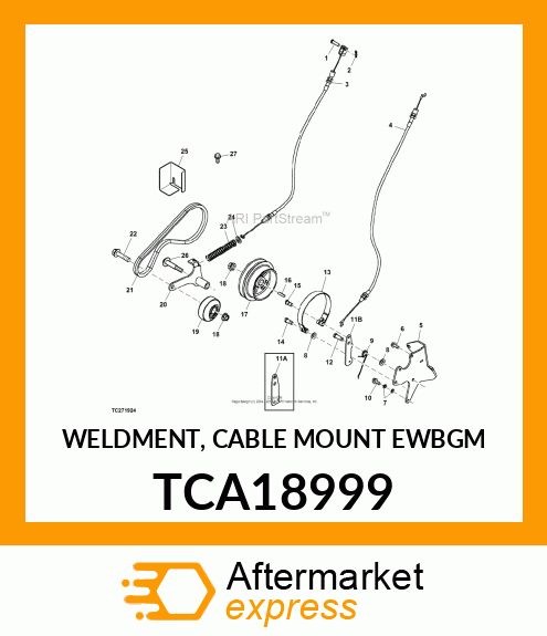 WELDMENT, CABLE MOUNT EWBGM TCA18999