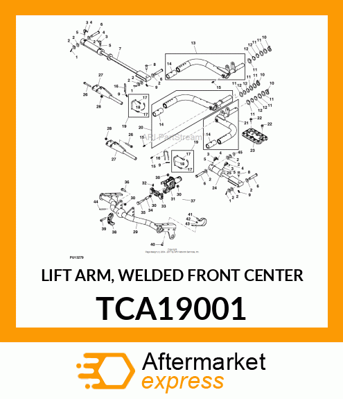 LIFT ARM, WELDED FRONT CENTER TCA19001