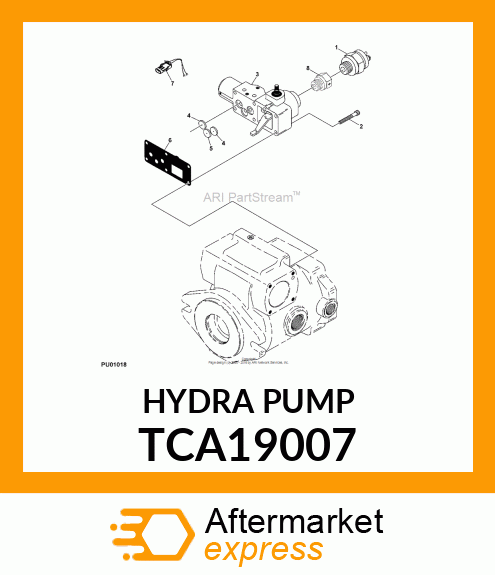 PUMP, HYDROSTATIC DRIVE (40.6CC) TCA19007