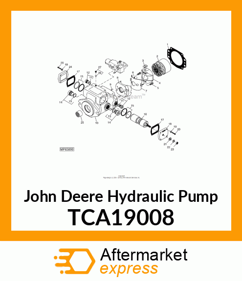 PUMP, HYDROSTATIC DRIVE (49CC) TCA19008