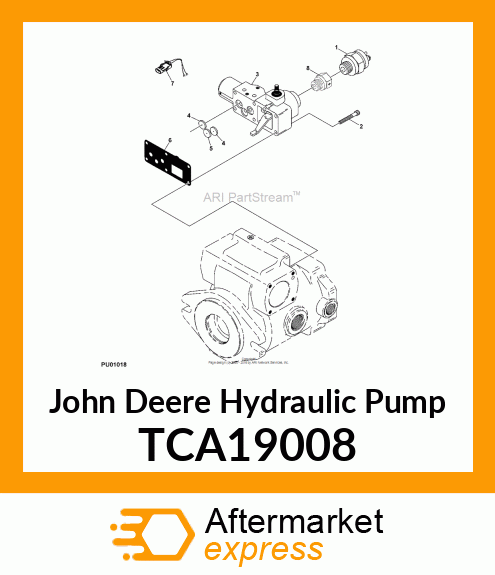 PUMP, HYDROSTATIC DRIVE (49CC) TCA19008