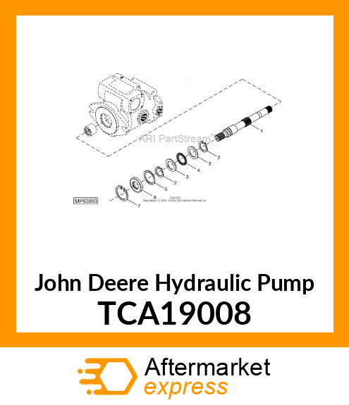 PUMP, HYDROSTATIC DRIVE (49CC) TCA19008