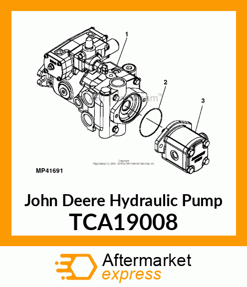 PUMP, HYDROSTATIC DRIVE (49CC) TCA19008