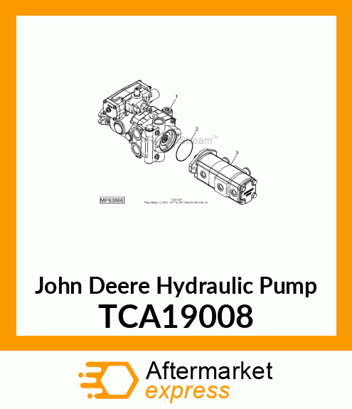 PUMP, HYDROSTATIC DRIVE (49CC) TCA19008