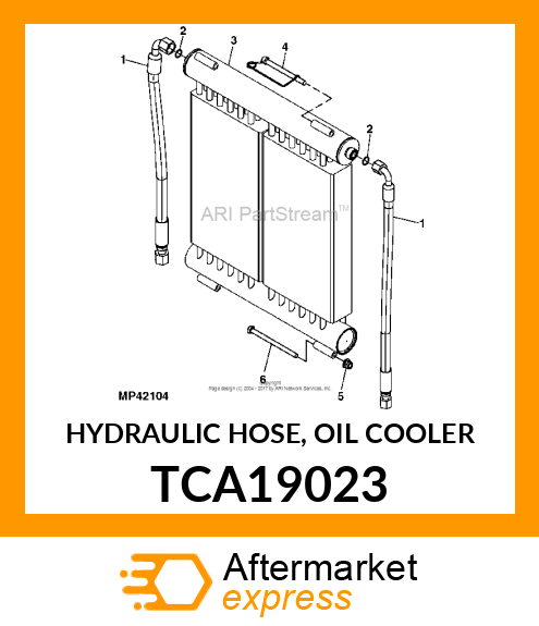 HYDRAULIC HOSE, OIL COOLER TCA19023