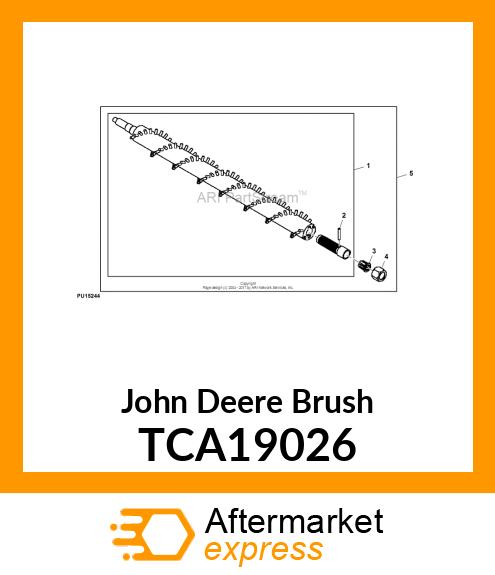 BRUSH, FRONT TURF 22" ASSEMBLY TCA19026