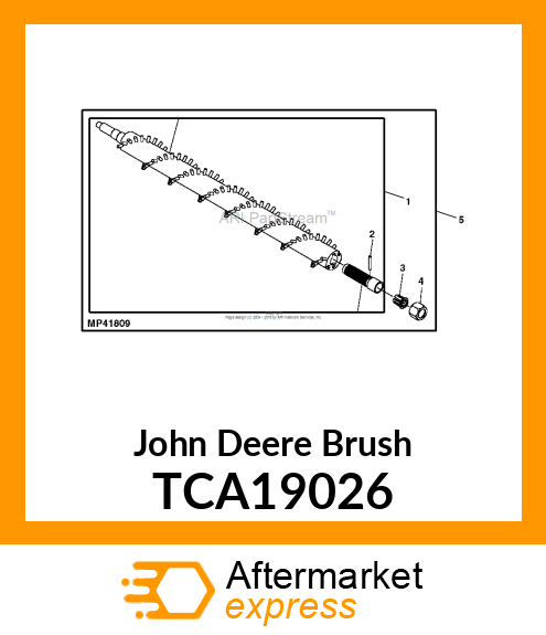 BRUSH, FRONT TURF 22" ASSEMBLY TCA19026