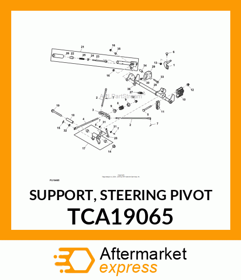 SUPPORT, STEERING PIVOT TCA19065