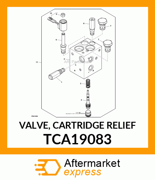 VALVE, CARTRIDGE RELIEF TCA19083