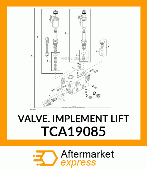 VALVE. IMPLEMENT LIFT TCA19085