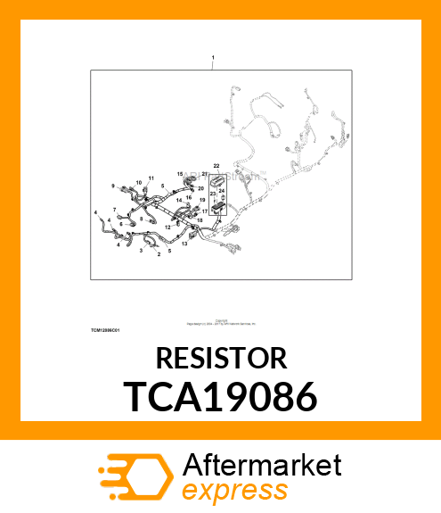 RESISTOR, MOLDED BODY SINGLE TCA19086