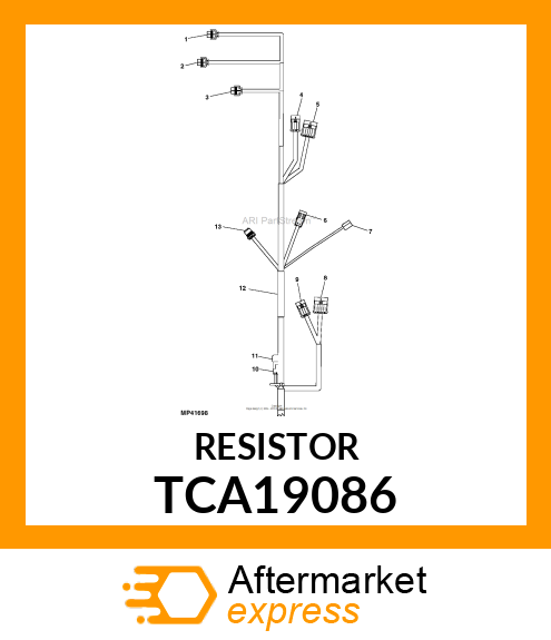 RESISTOR, MOLDED BODY SINGLE TCA19086