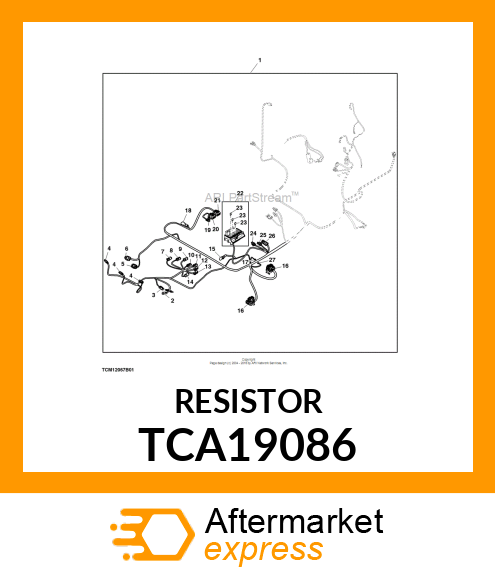 RESISTOR, MOLDED BODY SINGLE TCA19086