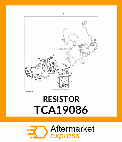 RESISTOR, MOLDED BODY SINGLE TCA19086