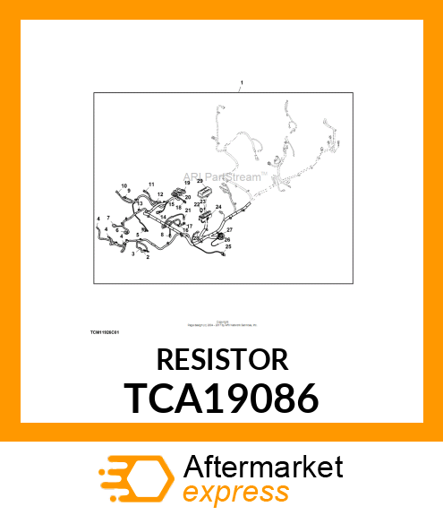 RESISTOR, MOLDED BODY SINGLE TCA19086