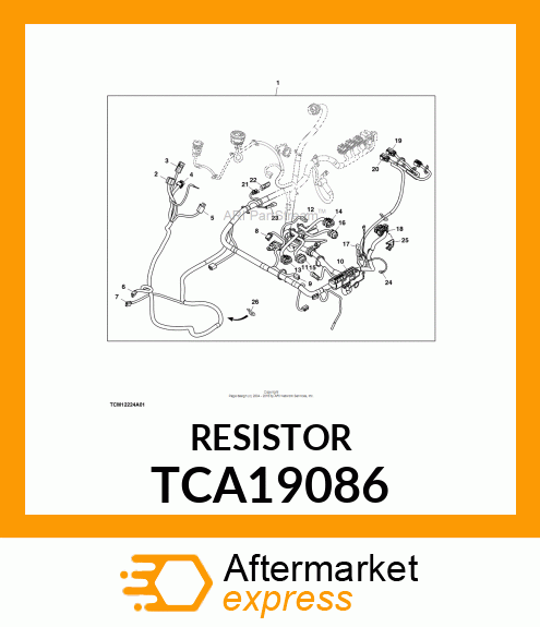 RESISTOR, MOLDED BODY SINGLE TCA19086