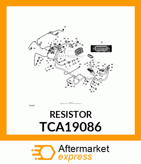 RESISTOR, MOLDED BODY SINGLE TCA19086