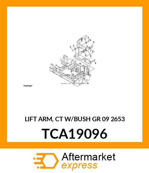 LIFT ARM, CT W/BUSH GR 09 2653 TCA19096