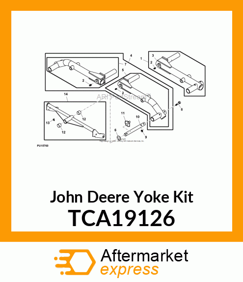 YOKE, 30 INCH WITH BUSHINGS TCA19126