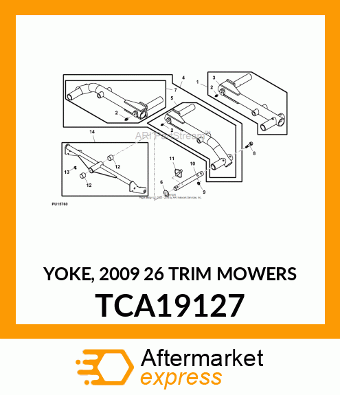 YOKE, 2009 26 TRIM MOWERS TCA19127