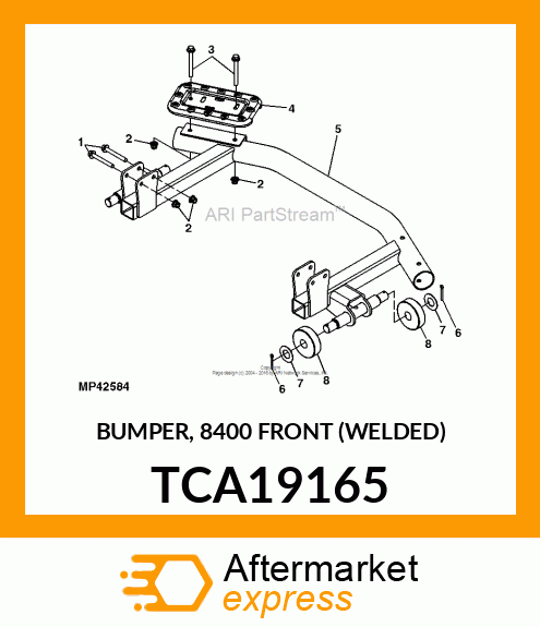 BUMPER, 8400 FRONT (WELDED) TCA19165