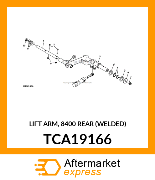 LIFT ARM, 8400 REAR (WELDED) TCA19166