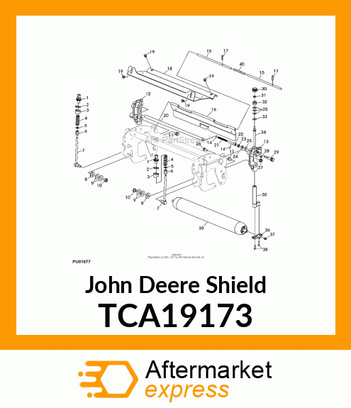 SHIELD (22H, W/ DECALS) TCA19173