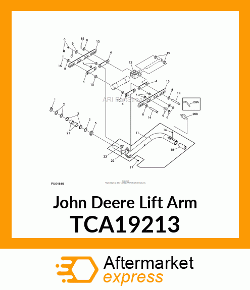 LIFT ARM, REAR RH TCA19213