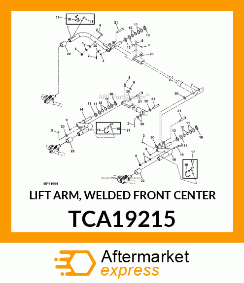 LIFT ARM, WELDED FRONT CENTER TCA19215