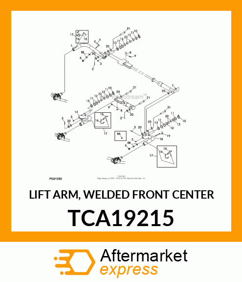 LIFT ARM, WELDED FRONT CENTER TCA19215