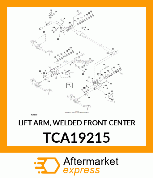 LIFT ARM, WELDED FRONT CENTER TCA19215