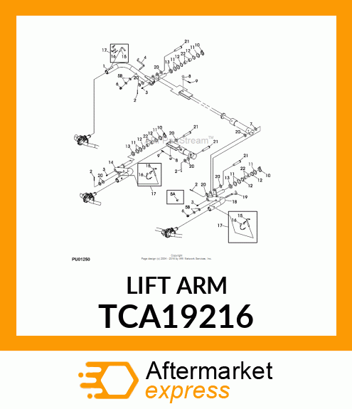 LIFT ARM, FRONT RH TCA19216