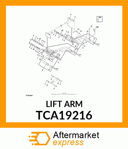 LIFT ARM, FRONT RH TCA19216