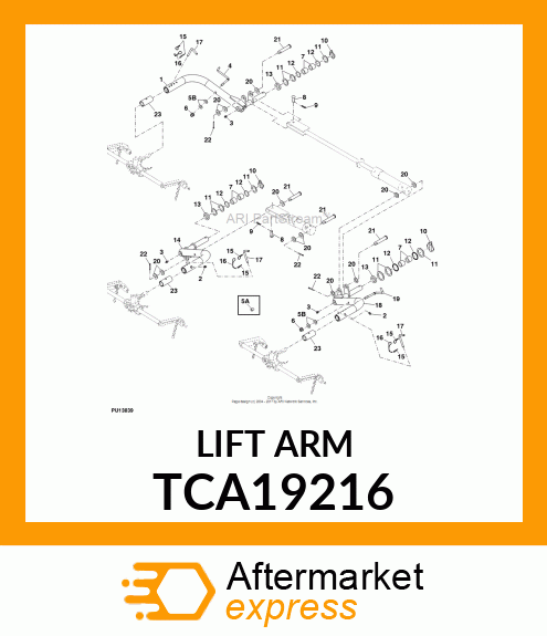 LIFT ARM, FRONT RH TCA19216