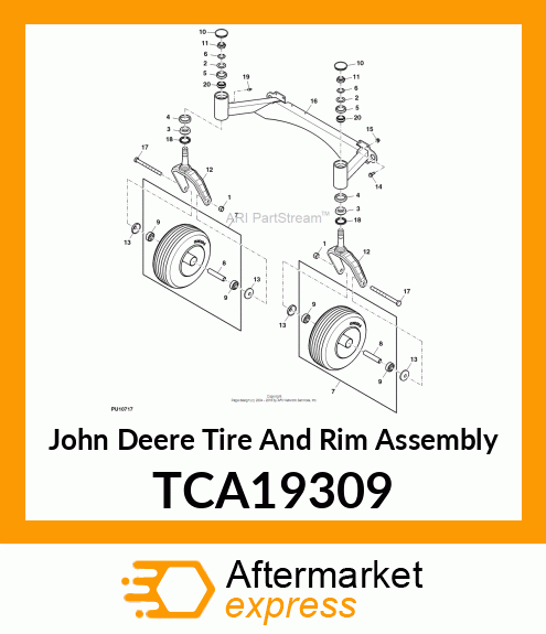 WHEEL/TIRE ASSEMBLY TCA19309