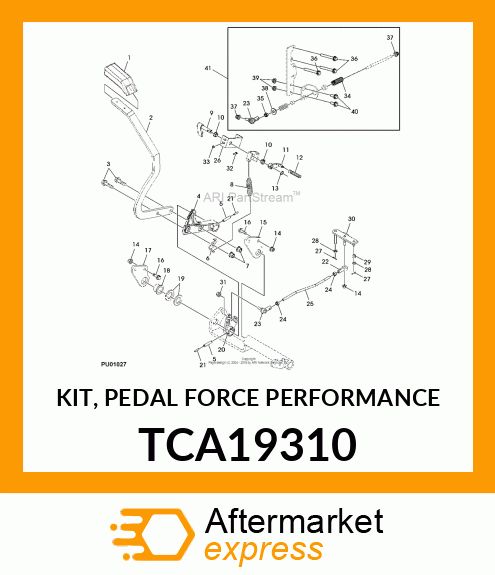 KIT, PEDAL FORCE PERFORMANCE TCA19310