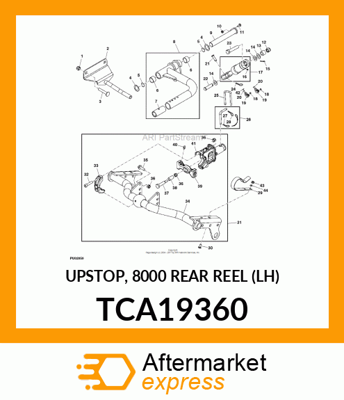 UPSTOP, 8000 REAR REEL (LH) TCA19360