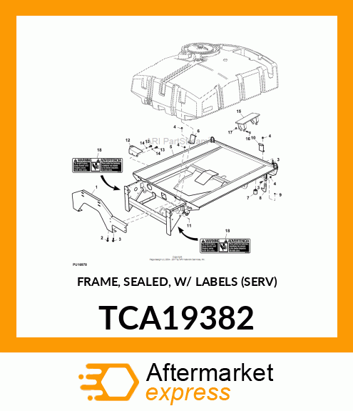 FRAME, SEALED, W/ LABELS (SERV) TCA19382