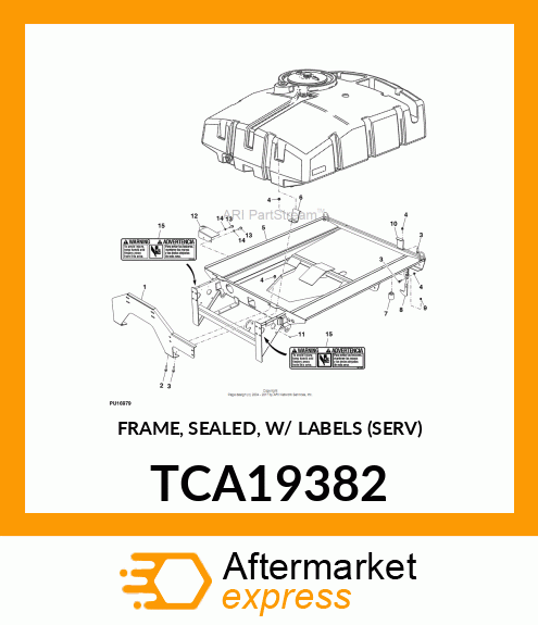 FRAME, SEALED, W/ LABELS (SERV) TCA19382