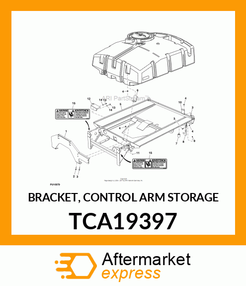 BRACKET, CONTROL ARM STORAGE TCA19397