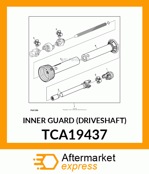 INNER GUARD (DRIVESHAFT) TCA19437