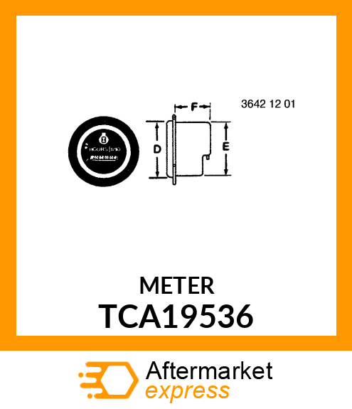 DISPLAY, HOUR MTR, MIL TCA19536