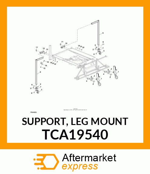 SUPPORT, LEG MOUNT TCA19540