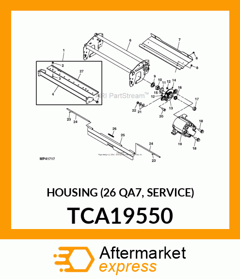 HOUSING (26 QA7, SERVICE) TCA19550