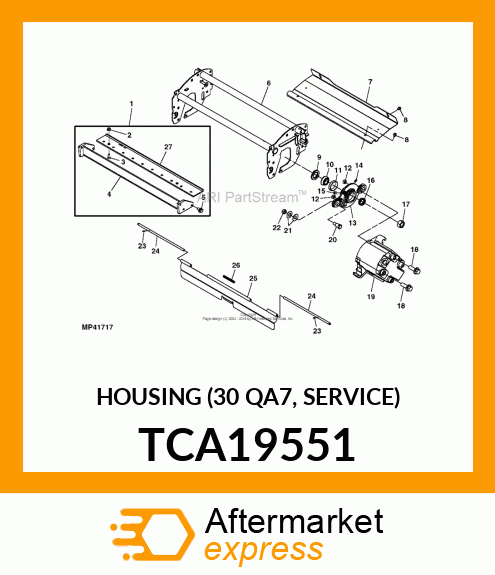 HOUSING (30 QA7, SERVICE) TCA19551