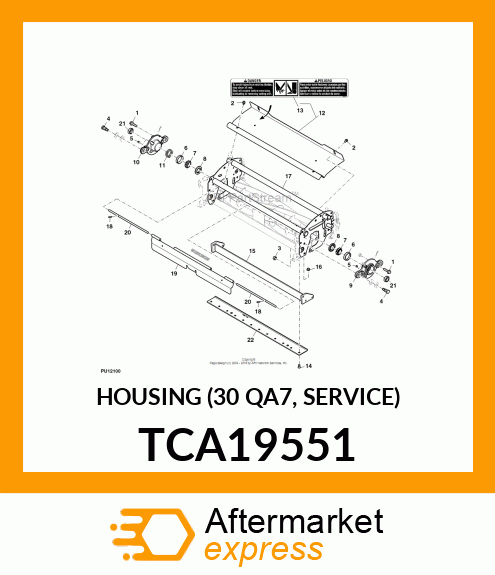 HOUSING (30 QA7, SERVICE) TCA19551