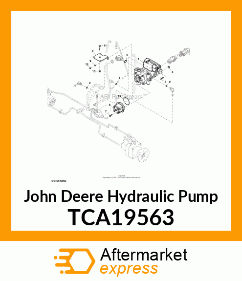 PUMP, SINGLE GEAR (6.1CC) TCA19563