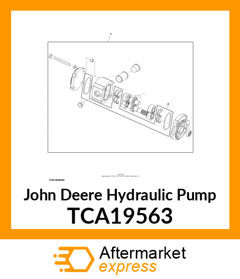 PUMP, SINGLE GEAR (6.1CC) TCA19563